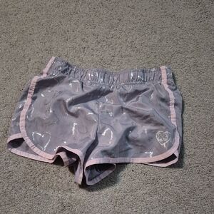 Body Glove Kids' Gray Shorts with Pink Trim